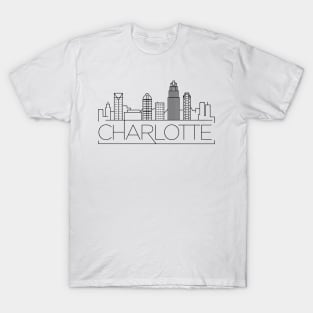 Charlotte Minimal Skyline T-Shirt